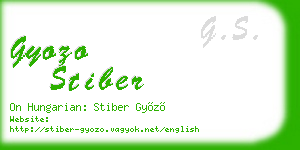 gyozo stiber business card